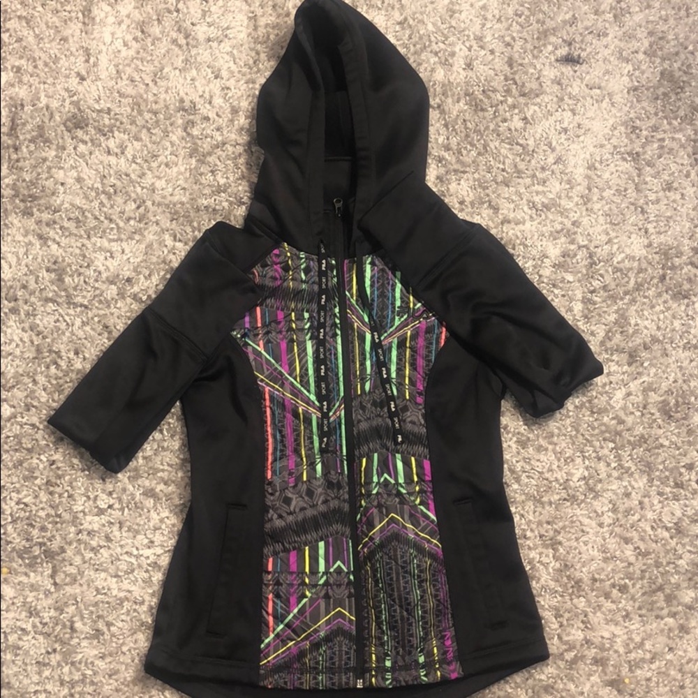 colorful FILA jacket